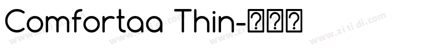 Comfortaa Thin字体转换